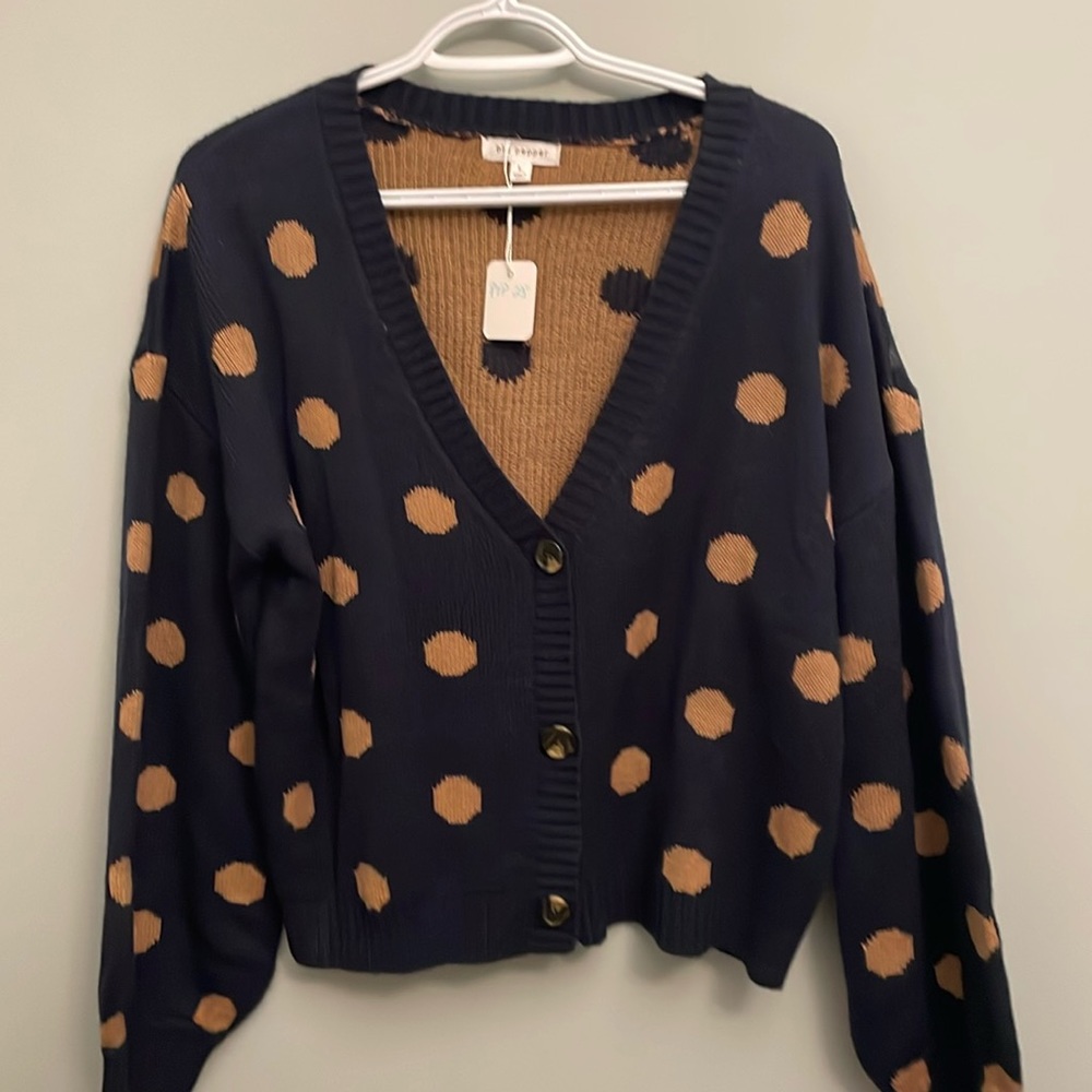 Button down knit sweater by Blu Pepper